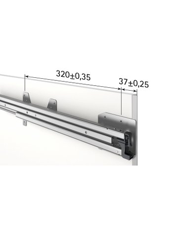 Bild Auszugsführung Quadro Duplex 45, 555 mm, rechts - Hettich-1
