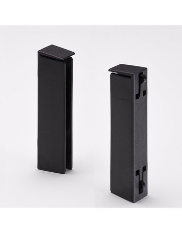 Bild Trennwandhalter für wohnliches Design, Kunststoff, schwarz - Hettich-0