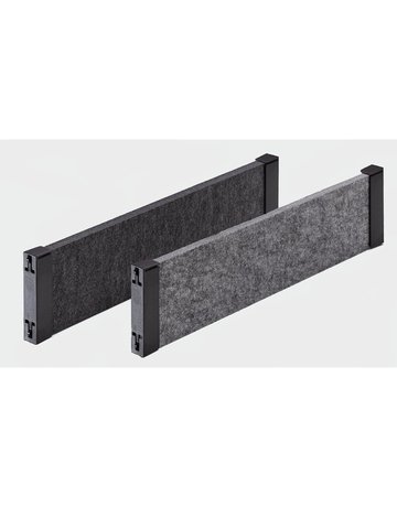 Bild Trennwandhalter für wohnliches Design, Kunststoff, schwarz - Hettich-1
