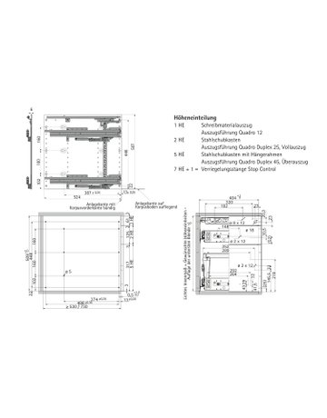 Bild Schnellmontage Container-Set 404 x 730, schwarz - Hettich-4