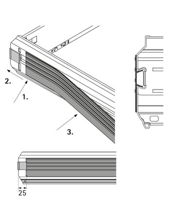 Bild Abdeckprofil , schwarz, 936 mm - Hettich-2