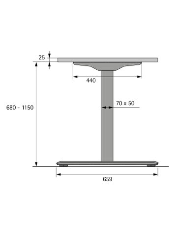 Bild Tischgestell Change Top Eco Tischgestell-Sets, silber - Hettich-1