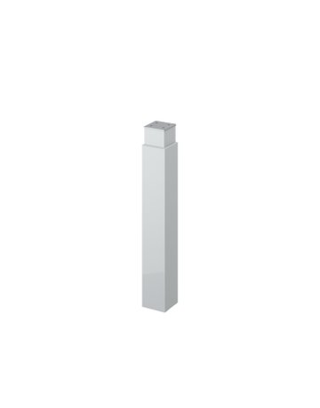 Bild Hubsäule, manuell, quadratisch, Hub 140mm LegaDrive 9243046, ALU weiß Pulver beschichtet - Hettich-0