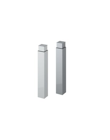 Bild Hubsäule, manuell, quadratisch, Hub 140mm LegaDrive 9243046, ALU weiß Pulver beschichtet - Hettich-1