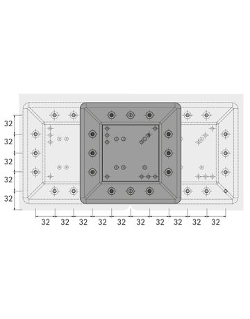 Bild LegaDrive Systems Tischbeinanbindung, graphitgrau - Hettich-1