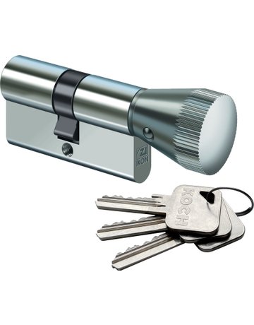 Bild Profil-Knaufzylinder P034 KNF=2 Mmv je 3 Schl. L=S 30/K 30 Code N5014080 - Ikon-0