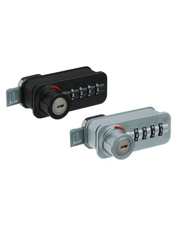 Bild Zahlenschloss mit Schnäpper, rechts, Chrom Optik - Hettich-1