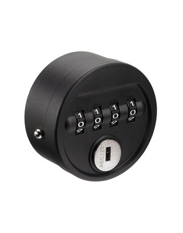 Bild Zahlenschloss 60 mit Fixcode, schwarz - Hettich-0