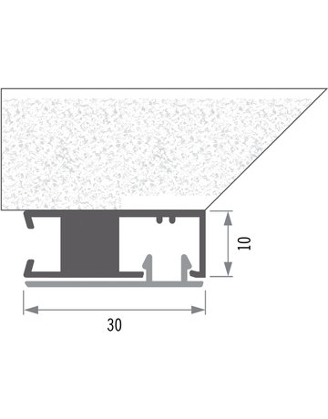 Bild Seitenanschluß inkl. Klipsprofil L= 3000 mm - Leo-0