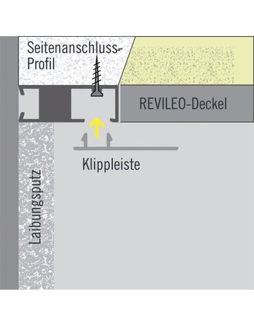 Bild Seitenanschluß inkl. Klipsprofil L= 3000 mm - Leo-1