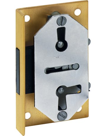 Bild Einlass-Möbelschloss Messing -Bl. 649/15 Zuhaltung 6 X 6 mm - JuNie-0
