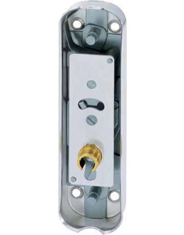 Bild Aufschraub -Schub-Stg.Schloss vernickelt 944 RS Zuhaltung 8 X 8 mm ohne Stg. 10 X 3 - JuNie-0