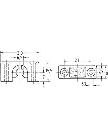 Bild Stangenführungen vernickelt 1311 für Profilstg. 6 mm - JuNie-1