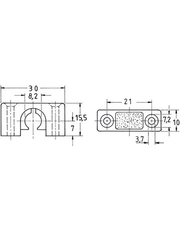 Bild Stangenführungen vernickelt 1312 für Profilstg. 8 mm - JuNie-1