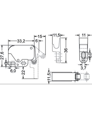 Bild Druckrollschnäpper Mini-Latch ( Ersatz für Hettich-Kick )-1