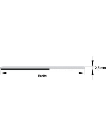 Bild Flachleiste 2,5 mm mit SK für Innenbereich Breite 25 mm - EXTE-1