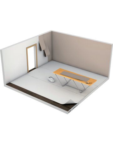Bild Landolt Floorliner Basic weiß 1 x 50 m mit KOCH-Logo-1