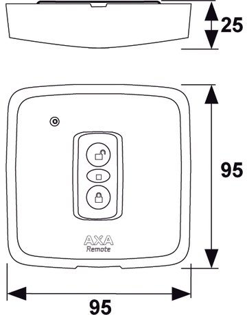 Bild AXA Remote 2.0 Wandschalter AP/UP weiß - AXA Home Security-1