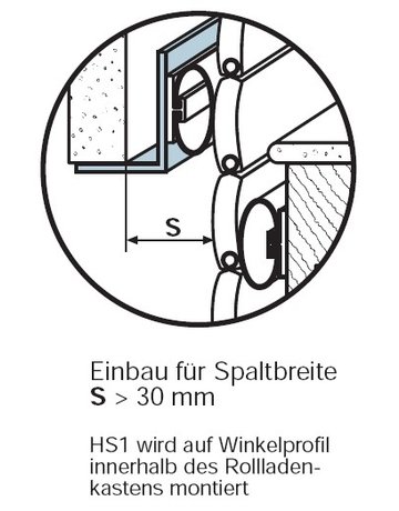Bild Rollladendichtung HS 1/30 weiß für Spaltdeckung 21-30 mm, Länge 2 Meter - Specht-3
