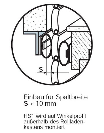 Bild Rollladendichtung HS 1/10 weiß für Spaltdeckung 11-16 mm, Länge 2 Meter - Specht-3