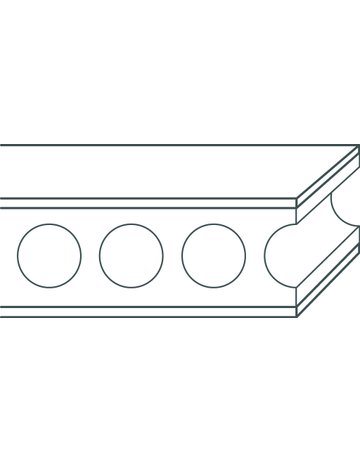 Bild WestaLack Tür Röhrenspaneinlage 2110 x 985 x 39 mm DIN links - Westag & Getalit-1