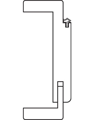 Bild Holzzarge WestaLack 2110 x 610 x 290 mm DIN links - Westag & Getalit-2