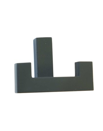 Bild Garderobenhaken PROTI schwarz mit doppelt, B 52 x H 40 x T 40 mm - Topform-1