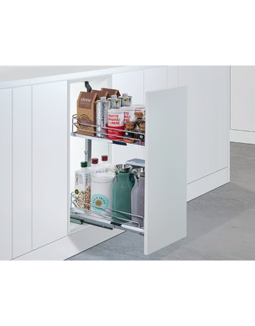 Bild Arena CLASSIC Rutschstopp Einhängetablare, 250 x 462 x 106 mm, pulverbeschichtet silber - Hettich-1