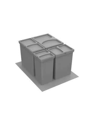 Bild Bin.it Vario 600 - 1200, 41 l (1 x 17 l / 1 x 11 / 1 x 8 l / 1 x 5 l) - Hettich-0