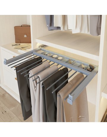 Bild Ausziehbarer Hosenhalter Amari, *UNDEFINED TEXT*, silber - Hettich-1