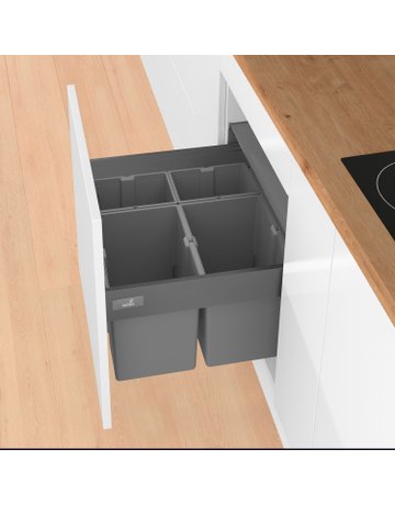Bild Küchen-Abfallsystem, KB300mm,Stahl InnoTech Pull 9279409,anthrazit - Hettich-1