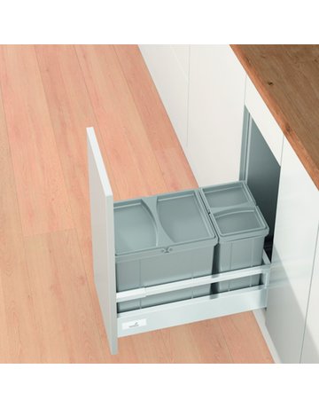 Bild Küchen-Abfallsystem, KB300mm,Kunststoff Bin.it Vario 300 9207645,grau - Hettich-1
