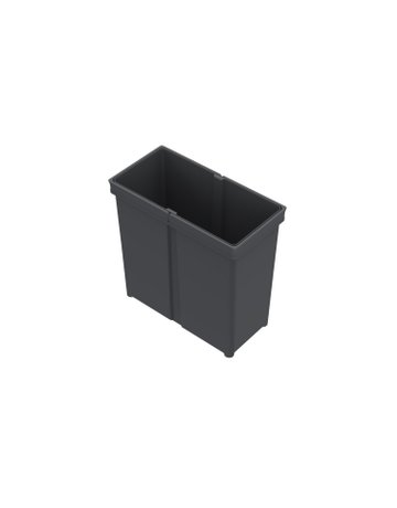 Bild Eimer 11 l, Kunststoff, anthrazit, B x T x H 152 x 304 x 295 mm, Für Abfallsystem AvanTech YOU Pull, ArciTech Pull, InnoTech Pull - Hettich-0
