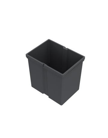 Bild Eimer 17 l, Kunststoff, anthrazit, B x T x H 225 x 304 x 295 mm, Für Abfallsystem AvanTech YOU Pull, ArciTech Pull, InnoTech Pull - Hettich-0