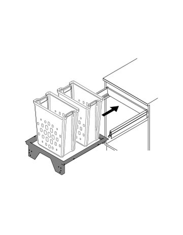 Bild Wäschekorbauszug ArciTech Pull Laundry 600 - Hettich-3