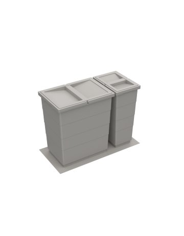 Bild Küchen-Abfallsystem, KB300mm,Kunststoff Bin.it Vario 300 9207645,grau - Hettich-0