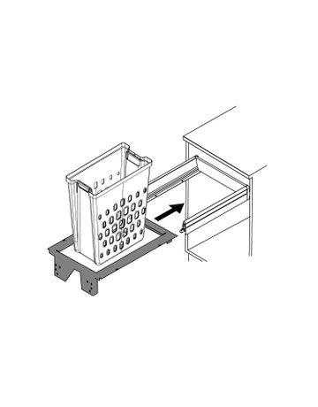 Bild Wäschekorbauszug ArciTech Pull Laundry 450 - Hettich-3