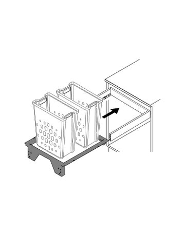Bild Wäschekorbauszug AvanTech YOU Pull Laundry 600 - Hettich-3