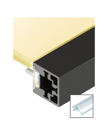 Bild Cadro Diffusionsprofil mit Steg transluzent - Hettich-0