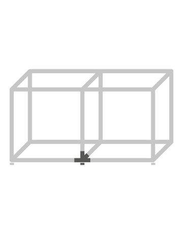 Bild Verbinder CADRO 9298835 4-fach,mit Höhenverstellung,schwarz - Hettich-1