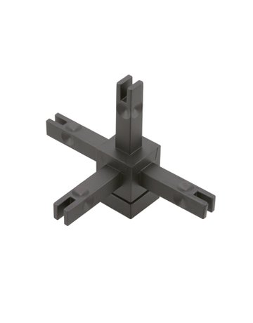 Bild Verbinder CADRO 9298835 4-fach,mit Höhenverstellung,schwarz - Hettich-0