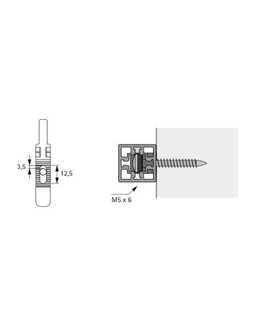 Bild Befestigung CADRO 9298847 verzinkt - Hettich-2