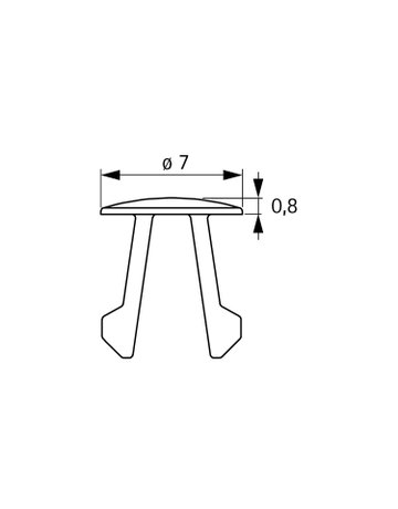 Bild Blindstopfen CADRO 9298858 Ø 7, schwarz - Hettich-1
