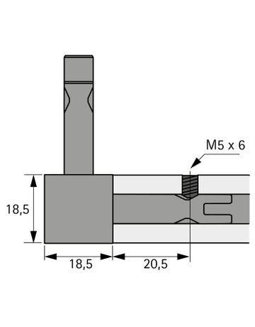 Bild Gewindestift CADRO 9352717 M 5 x 6 mm, schwarz - Hettich-1