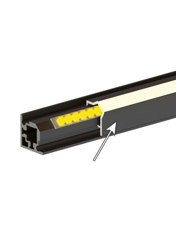 Bild Eckprofil,L 3.000,transluz. CADRO 9303924,1-seitig - Hettich-0