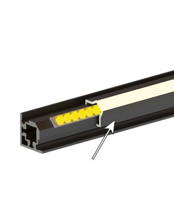 Bild Eckprofil,L 3.000,transluz. CADRO 9303925,2-seitig - Hettich-0