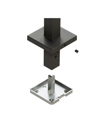 Bild Befestigung CADRO 9303941 55 x 55 mm, edelstahloptik - Hettich-1