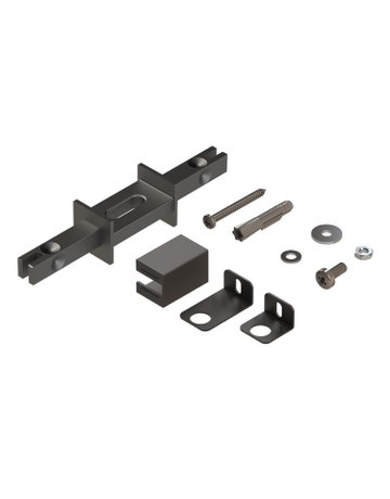 Bild Befestigung CADRO 9303944 mit Spange, schwarz, matt - Hettich-0