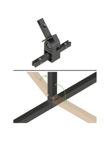 Bild Verbinder CADRO 9303951 T-Stück,ER-Optik - Hettich-0