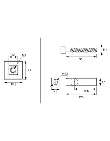 Bild Verbinder CADRO 9303955 ER-Optik - Hettich-2